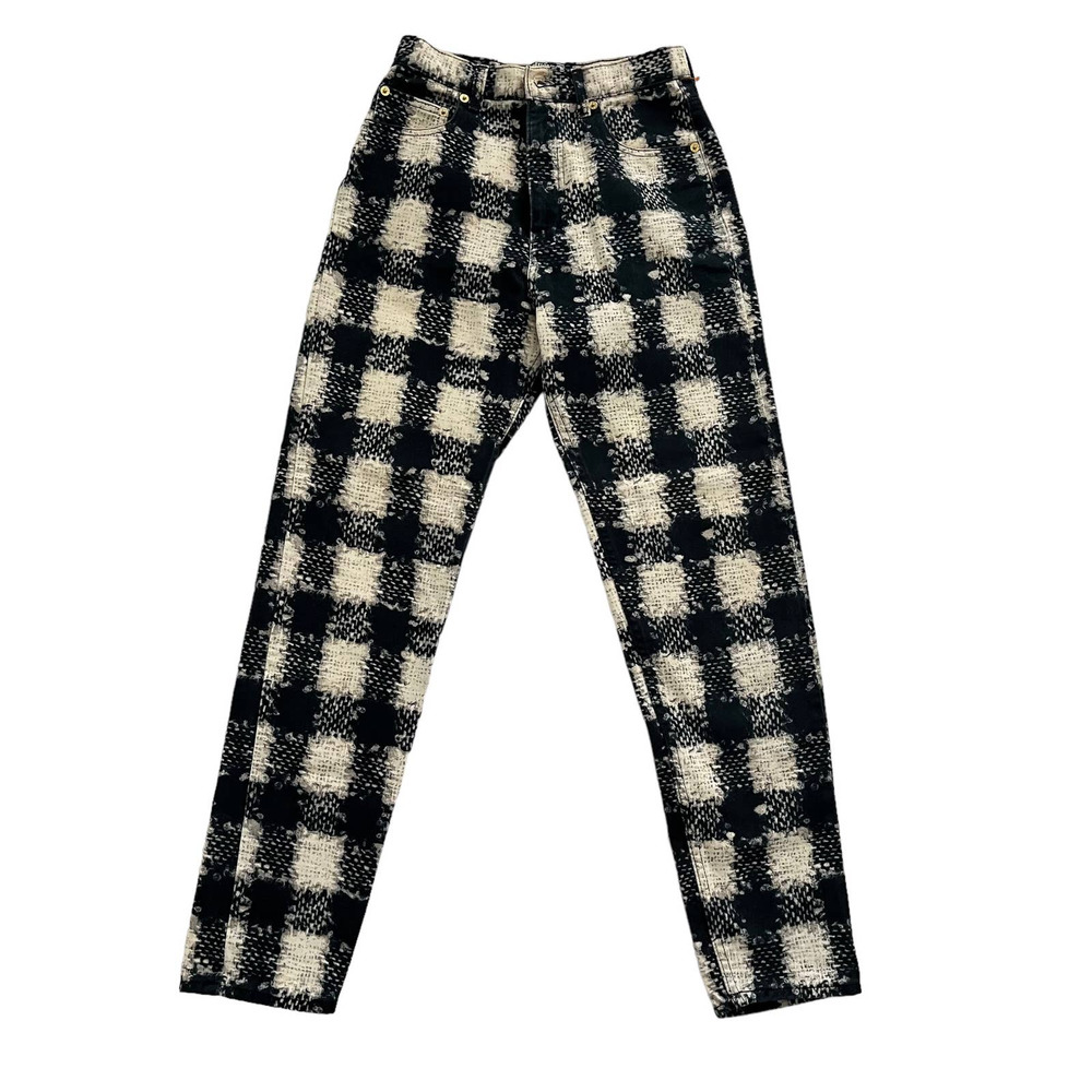 MOSCHINO ABSTRACT PRINT HIGH RISE PANTS WOMEN SIZE XXS